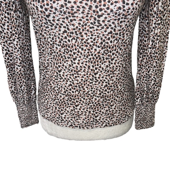 Nation LTD Loren Spotted Smocked Puff Balloon Sleeve Tee - XS - Picture 8 of 16